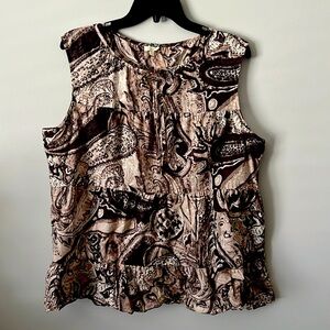 Talbot 100% cotton sleeveless top